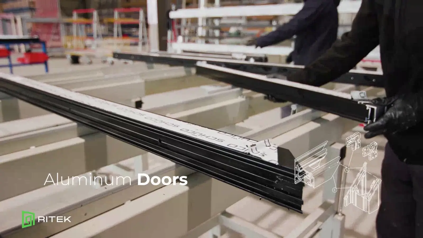 Door manufacturing in Ritek’s published factory film
