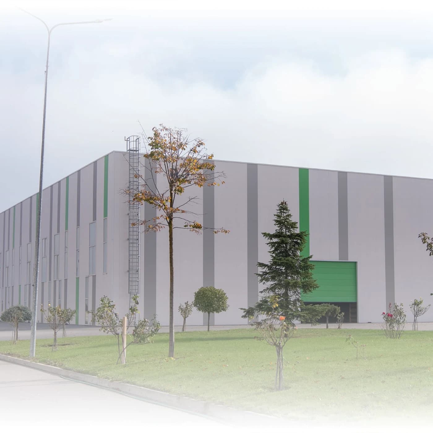 Industrial building exterior from the park brochure