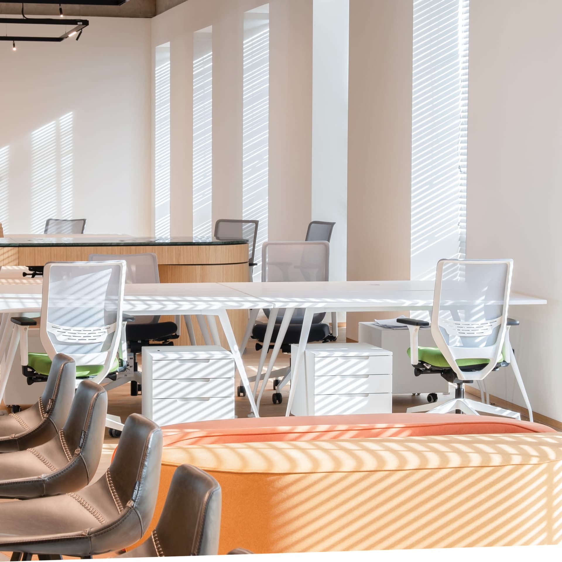 Collaboration lounge at Insta Innovation Center